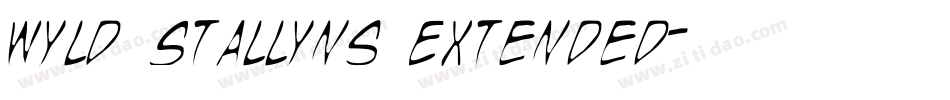 Wyld Stallyns Extended字体转换